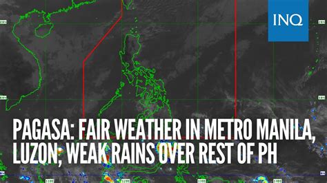 weather tomorrow metro manila|PAGASA.